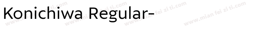 Konichiwa Regular字体转换
